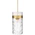 Fontaine 13" Wide Rubbed Brass 4-Light Pendant