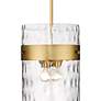 3_Fontaine 13" Wide Rubbed Brass 4-Light Pendant more views