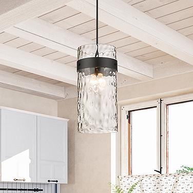 Fontaine 13" Wide Matte Black 4-Light Pendant