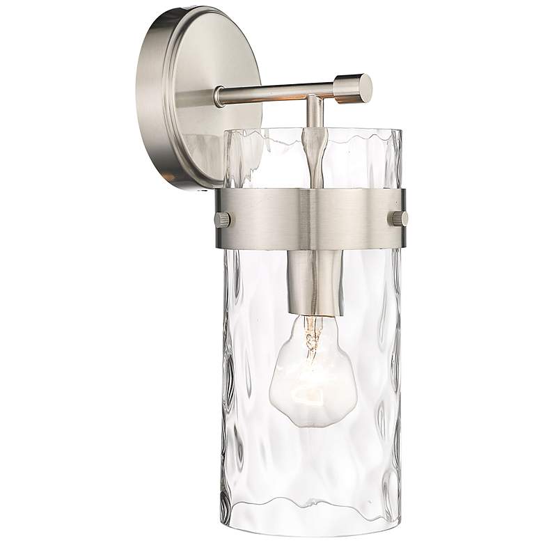 Image 1 Fontaine 14" High Brushed Nickel Wall Sconce