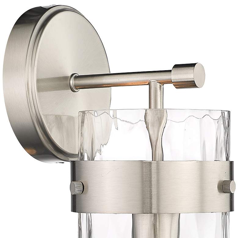 Image 2 Fontaine 14" High Brushed Nickel Wall Sconce more views