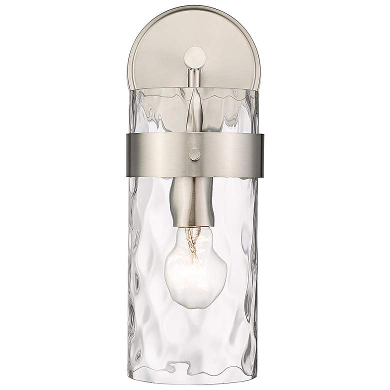Image 4 Fontaine 14" High Brushed Nickel Wall Sconce more views