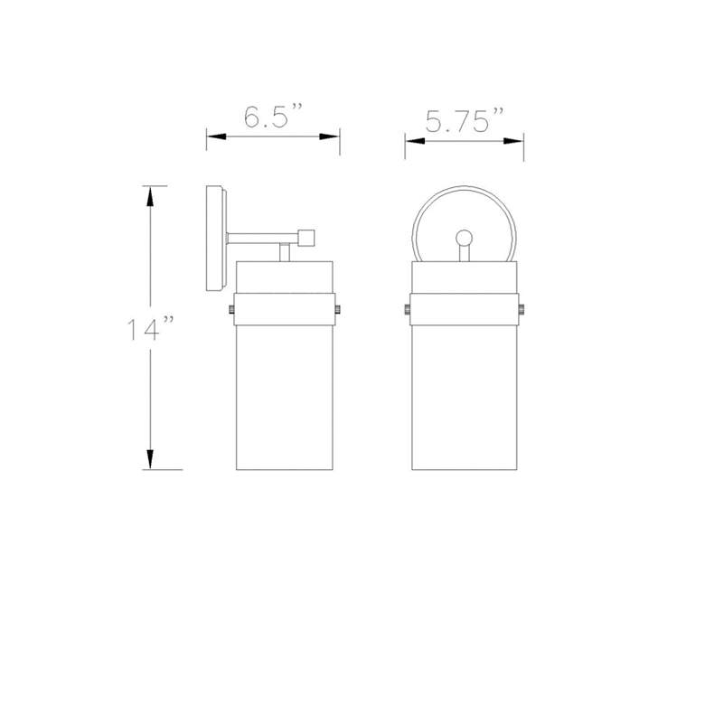 Image 7 Fontaine 14" High Brushed Nickel Wall Sconce more views