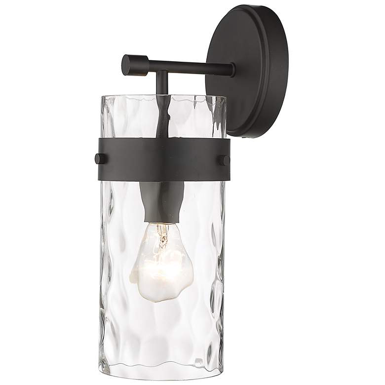 Image 3 Fontaine 14" High Matte Black Wall Sconce