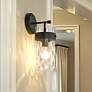 2_Fontaine 14" High Matte Black Wall Sconce