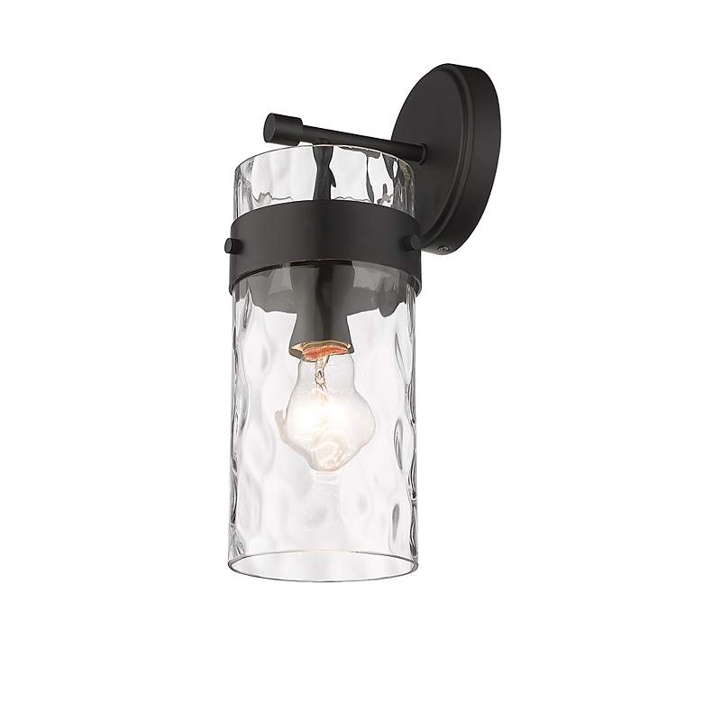 Image 6 Fontaine 14" High Matte Black Wall Sconce more views