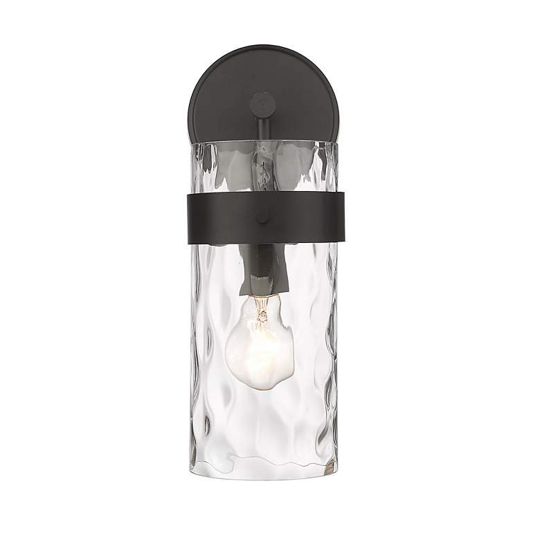 Image 7 Fontaine 14" High Matte Black Wall Sconce more views