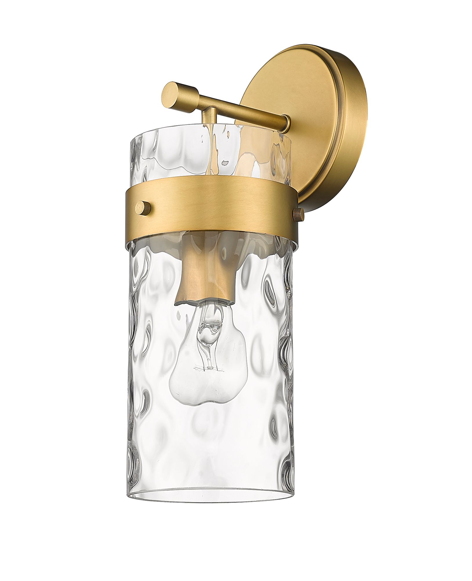 Fontaine 14" High Rubbed Brass Wall Sconce in scene