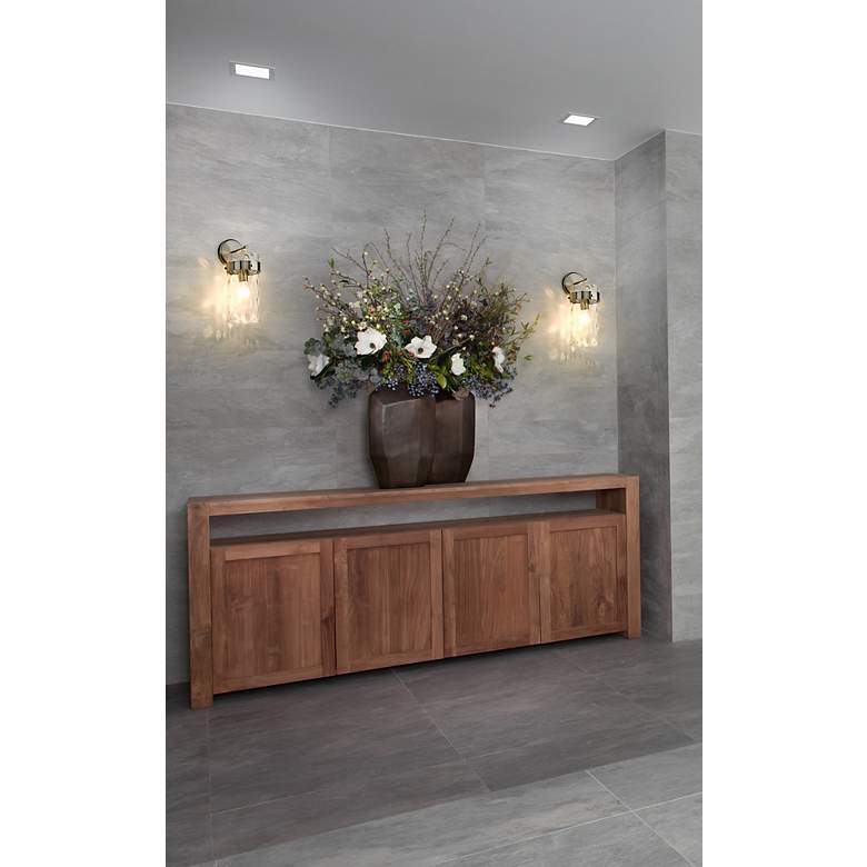 Image 3 Fontaine 15 1/2" High Brushed Nickel Wall Sconce more views
