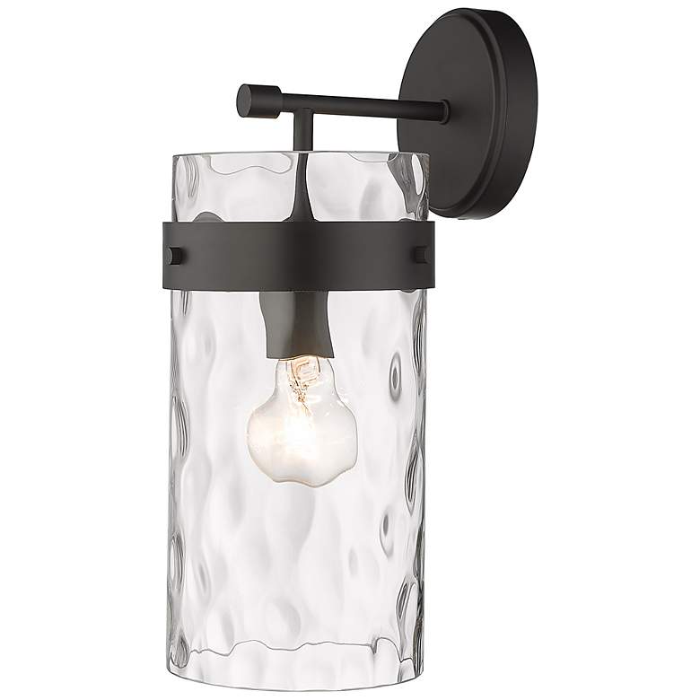Image 3 Fontaine 15 1/2" High Matte Black Wall Sconce