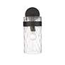 7_Fontaine 15 1/2" High Matte Black Wall Sconce more views