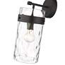 Fontaine 15 1/2" High Matte Black Wall Sconce in scene