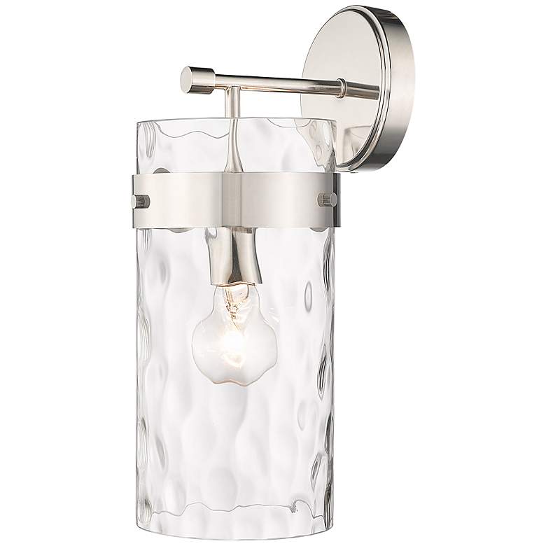 Image 2 Fontaine 15 1/2" High Polished Nickel Wall Sconce