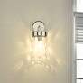 1_Fontaine 15 1/2" High Polished Nickel Wall Sconce