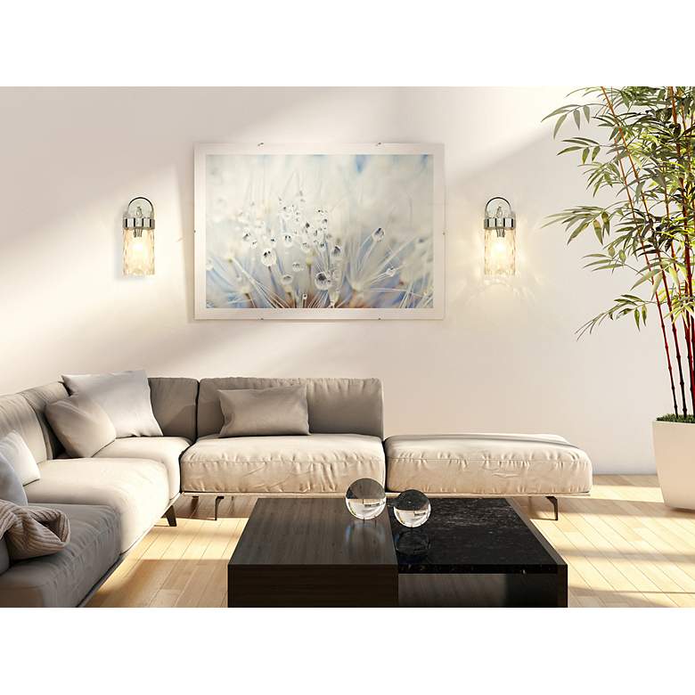 Image 3 Fontaine 15 1/2" High Polished Nickel Wall Sconce more views
