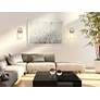 3_Fontaine 15 1/2" High Polished Nickel Wall Sconce more views