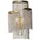 Fontaine 2-Light Wall Sconce Golden Silver