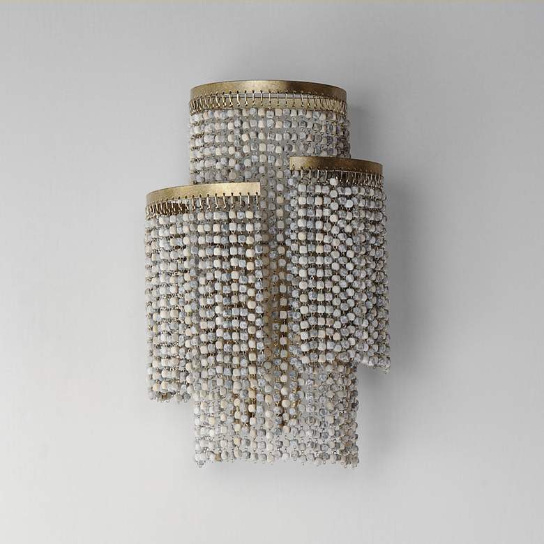 Image 2 Fontaine 2-Light Wall Sconce Golden Silver more views