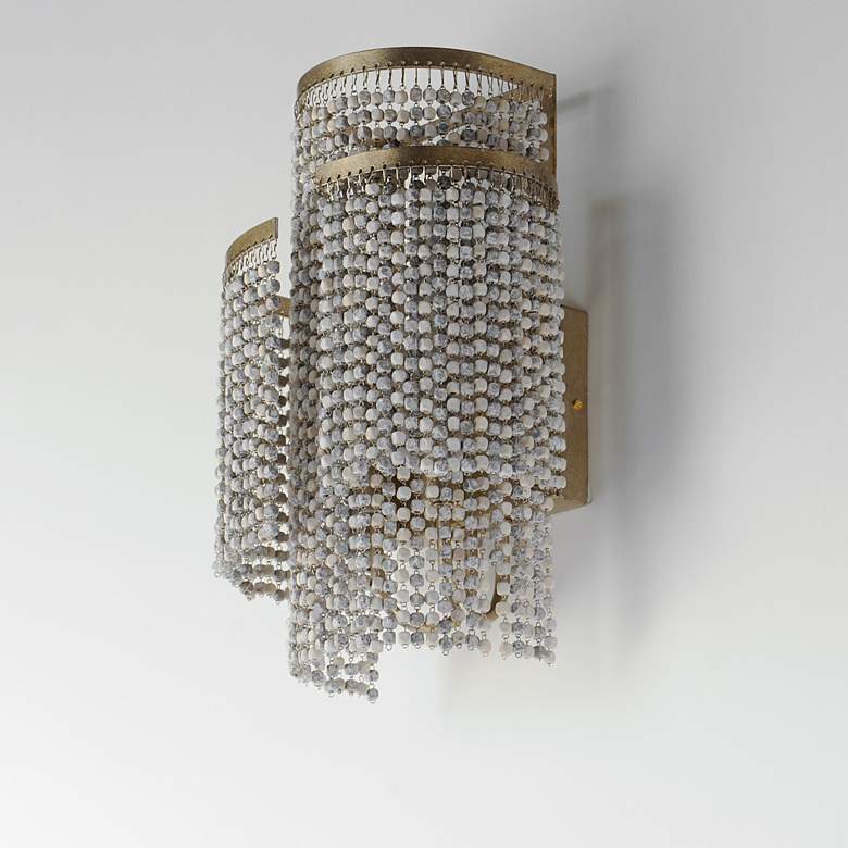 Image 3 Fontaine 2-Light Wall Sconce Golden Silver more views