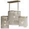 Fontaine 42 1/4" Wide Golden Silver 6-Light Linear Pendant