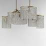 2_Fontaine 42 1/4" Wide Golden Silver 6-Light Linear Pendant more views