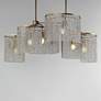 3_Fontaine 42 1/4" Wide Golden Silver 6-Light Linear Pendant more views