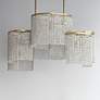 4_Fontaine 42 1/4" Wide Golden Silver 6-Light Linear Pendant more views