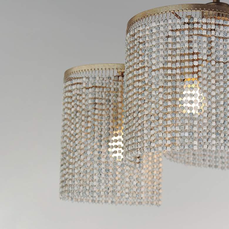 Image 5 Fontaine 42 1/4" Wide Golden Silver 6-Light Linear Pendant more views