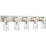 Fontaine 44" Wide Brushed Nickel 5-Light Vanity Bath Light