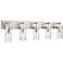 Fontaine 44" Wide Brushed Nickel 5-Light Vanity Bath Light
