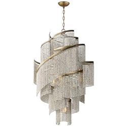 Fontaine 7-Light Chandelier Golden Silver