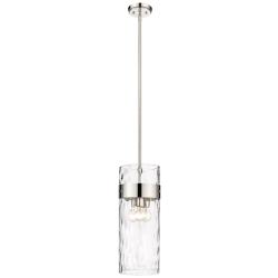 Fontaine 9"W Polished Nickel 3-Light Cylinder Mini Pendant