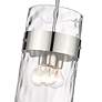 6_Fontaine 9"W Polished Nickel 3-Light Cylinder Mini Pendant more views