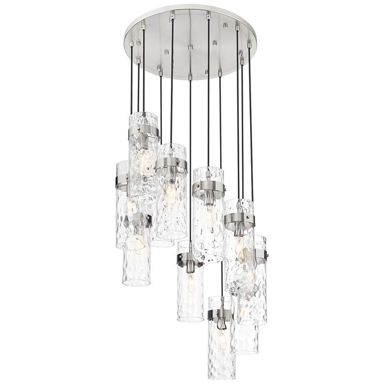 Image 1 Fontaine by Z-Lite Brushed Nickel 26.25 inch 11 Light Chandelier