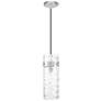 Fontaine by Z-Lite Brushed Nickel 8 inch 1 Light Pendant