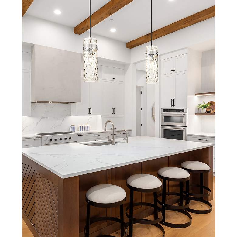 Image 2 Fontaine by Z-Lite Brushed Nickel 8 inch 1 Light Pendant more views