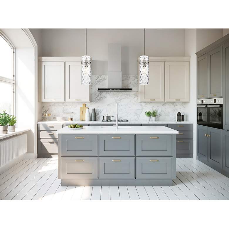 Image 3 Fontaine by Z-Lite Brushed Nickel 8 inch 1 Light Pendant more views