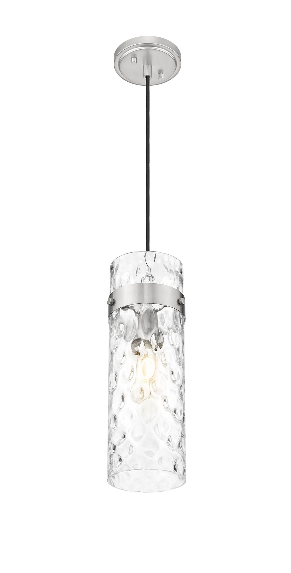 Fontaine by Z-Lite Brushed Nickel 8 inch 1 Light Pendant