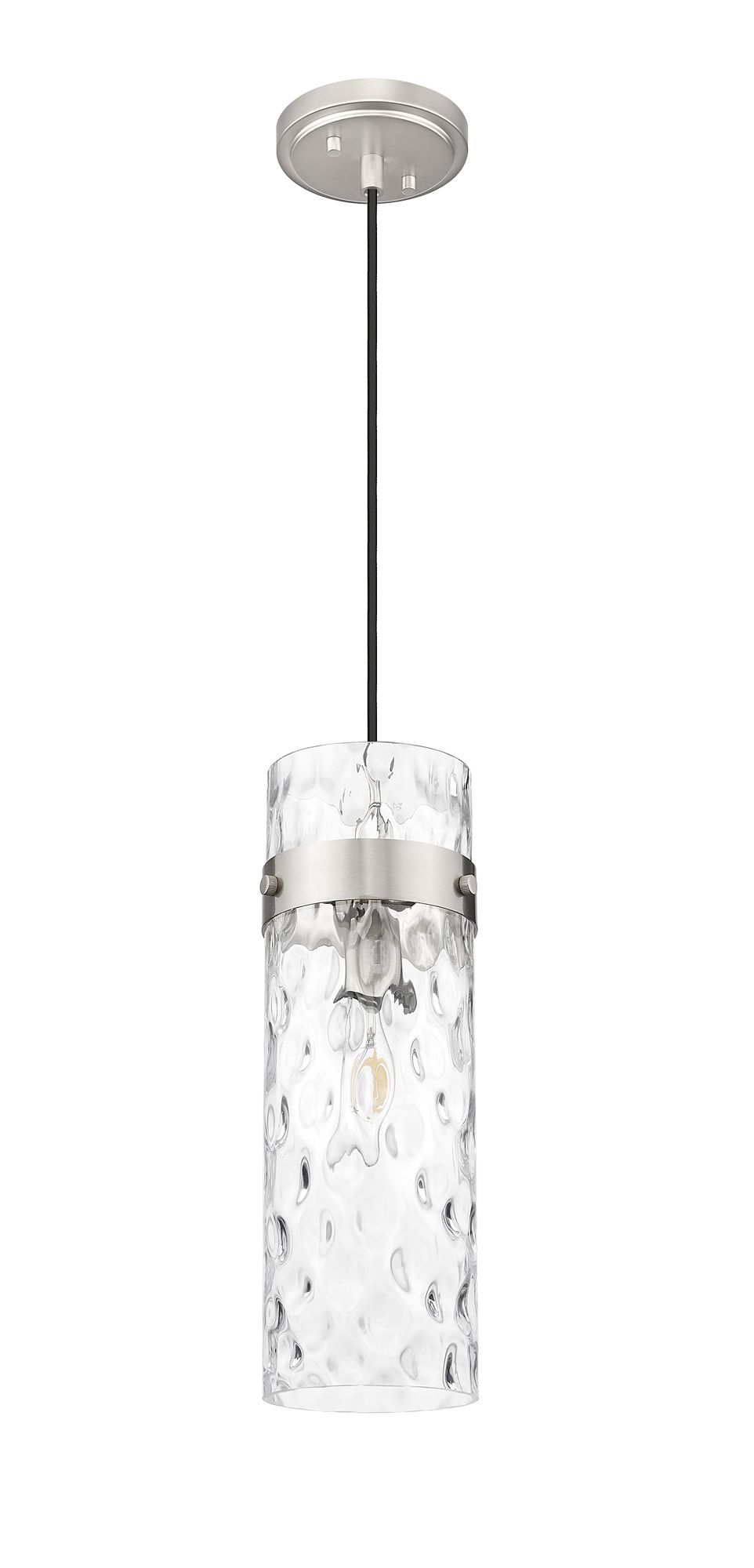 Fontaine by Z-Lite Brushed Nickel 8 inch 1 Light Pendant