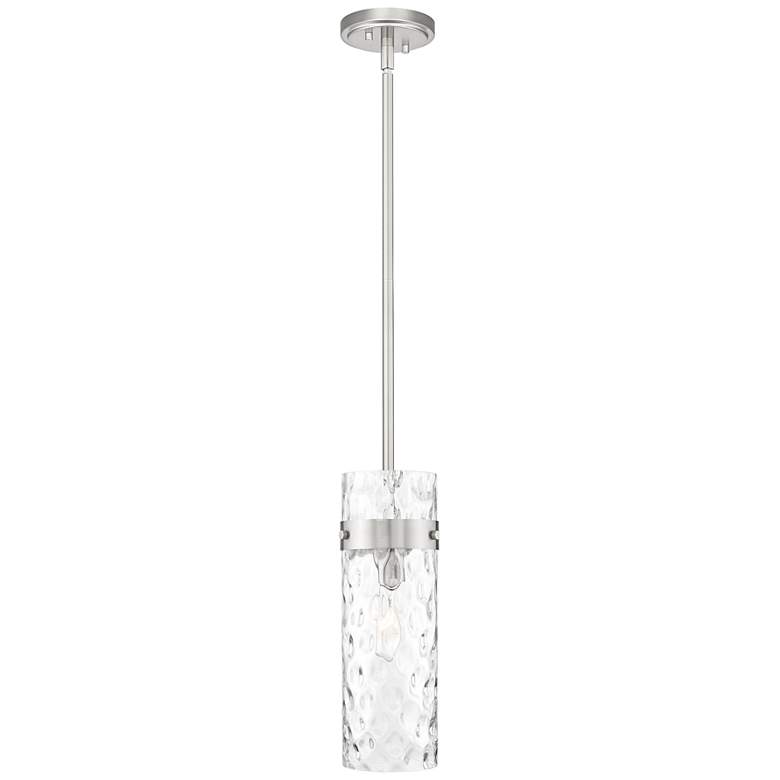 Image 1 Fontaine by Z-Lite Brushed Nickel 8 inch 1 Light Pendant