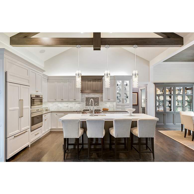 Image 3 Fontaine by Z-Lite Brushed Nickel 8 inch 1 Light Pendant more views