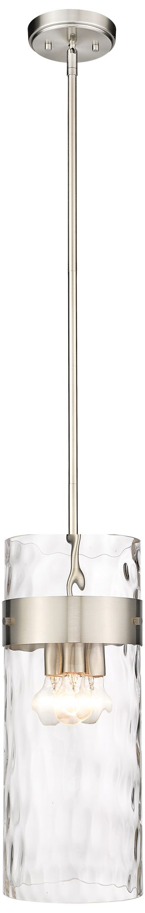 Fontaine by Z-Lite Brushed Nickel 9 inch 3 Light Pendant