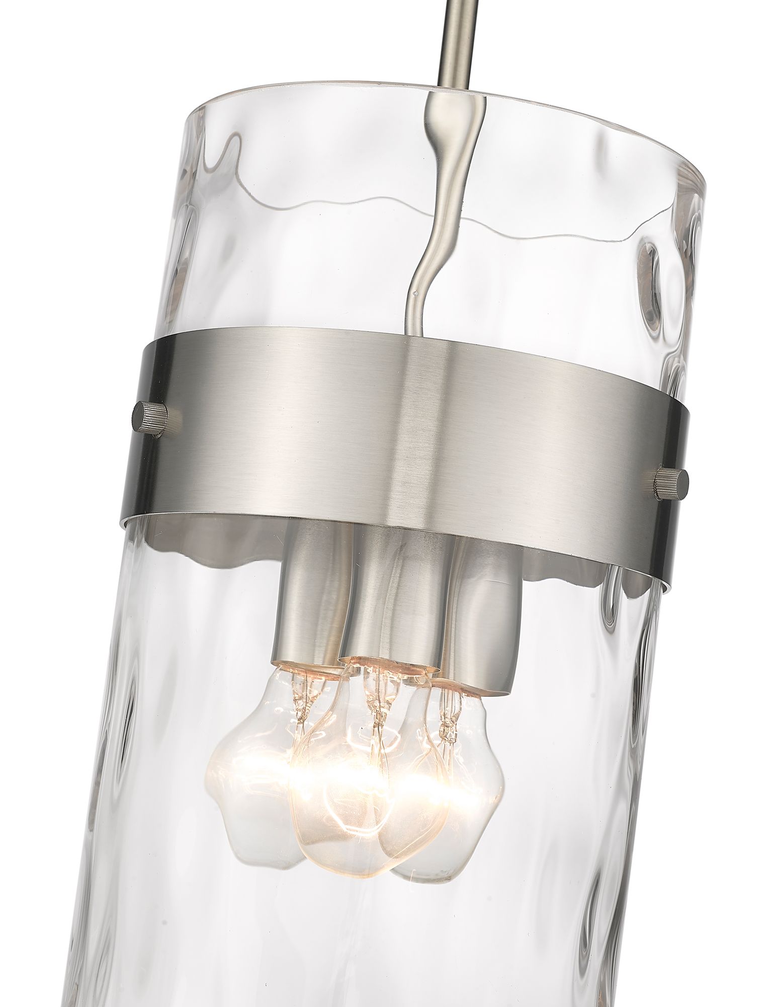Image 6 Fontaine by Z-Lite Brushed Nickel 9 inch 3 Light Pendant more views