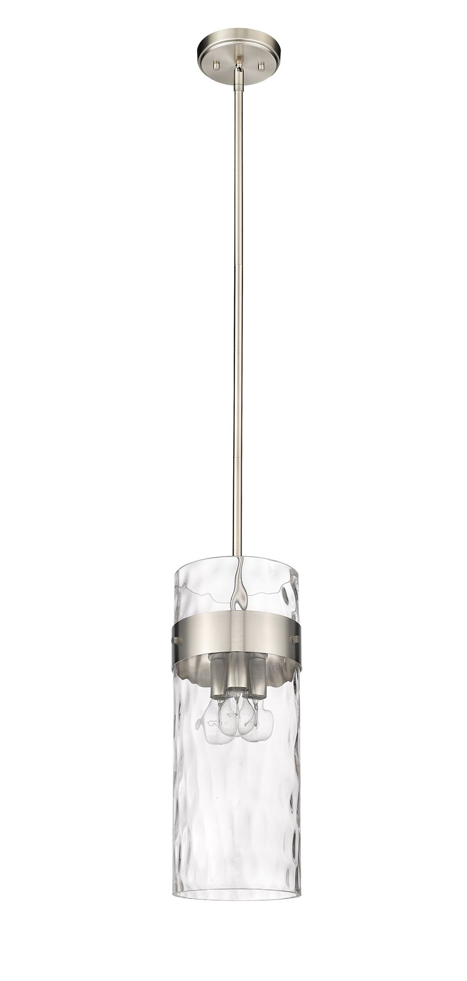 Image 7 Fontaine by Z-Lite Brushed Nickel 9 inch 3 Light Pendant more views
