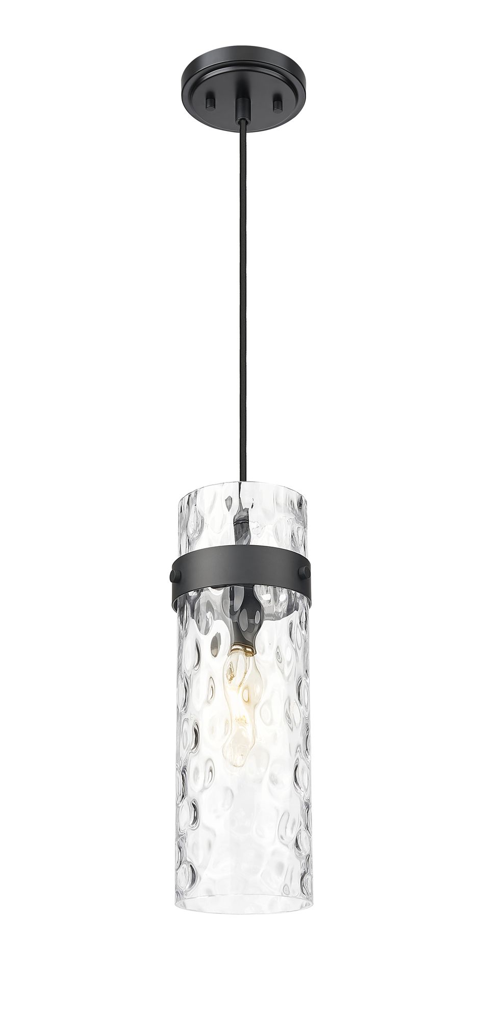 Image 4 Fontaine by Z-Lite Matte Black 15 inch 1 Light Pendant more views