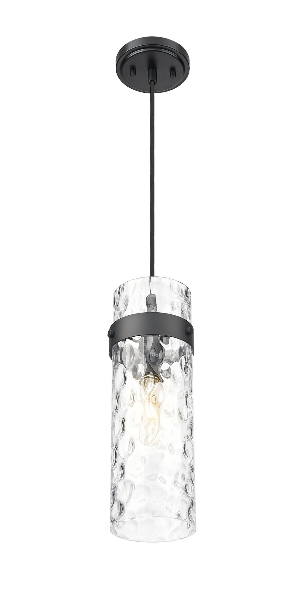 Image 5 Fontaine by Z-Lite Matte Black 15 inch 1 Light Pendant more views