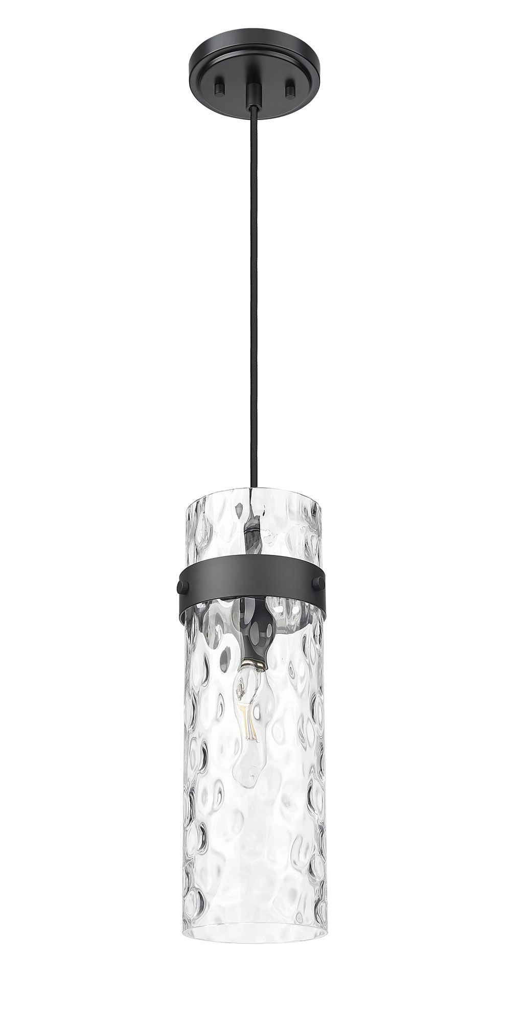 Image 7 Fontaine by Z-Lite Matte Black 15 inch 1 Light Pendant more views