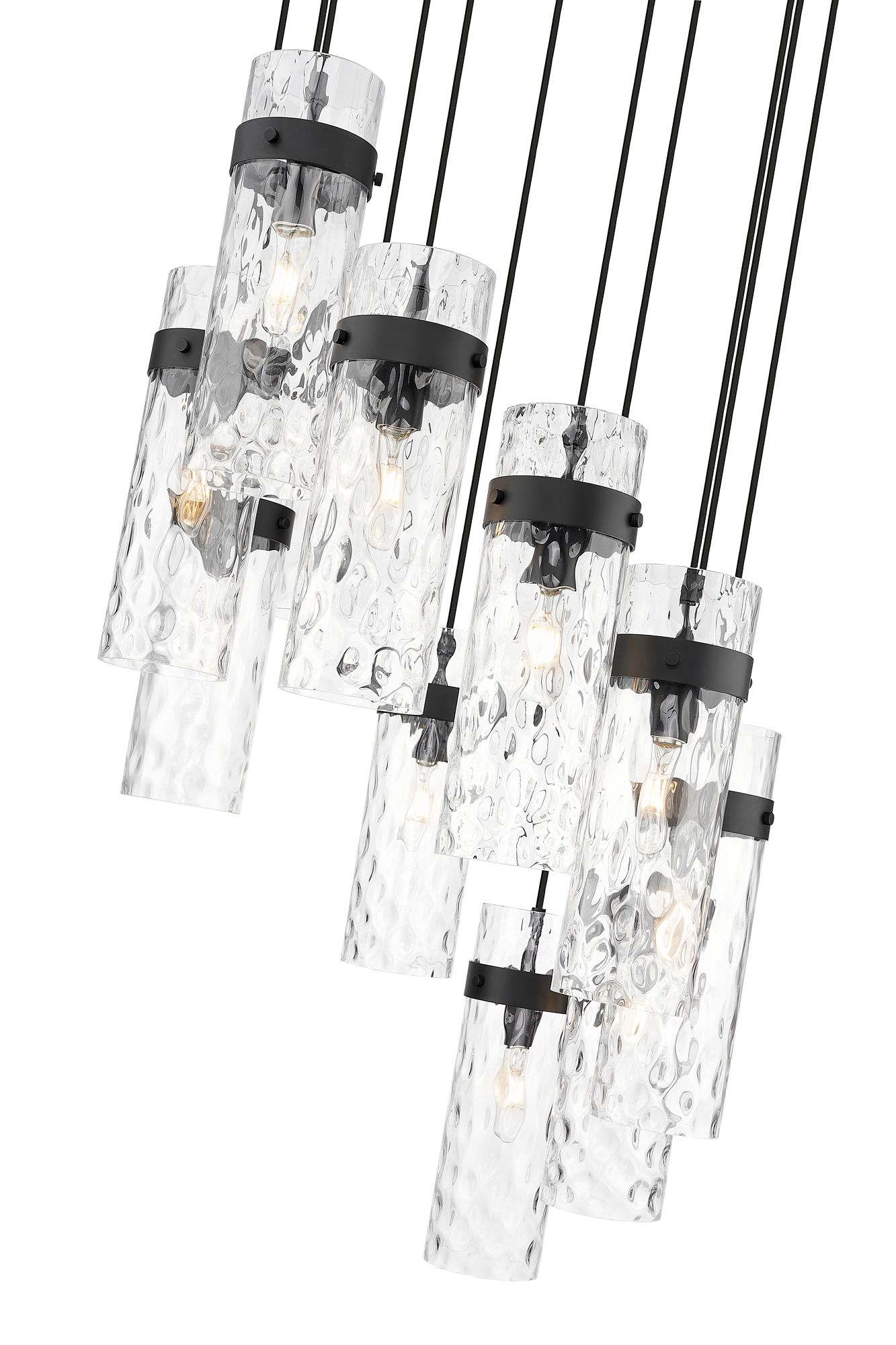 Image 2 Fontaine by Z-Lite Matte Black 26.25 inch 11 Light Chandelier more views