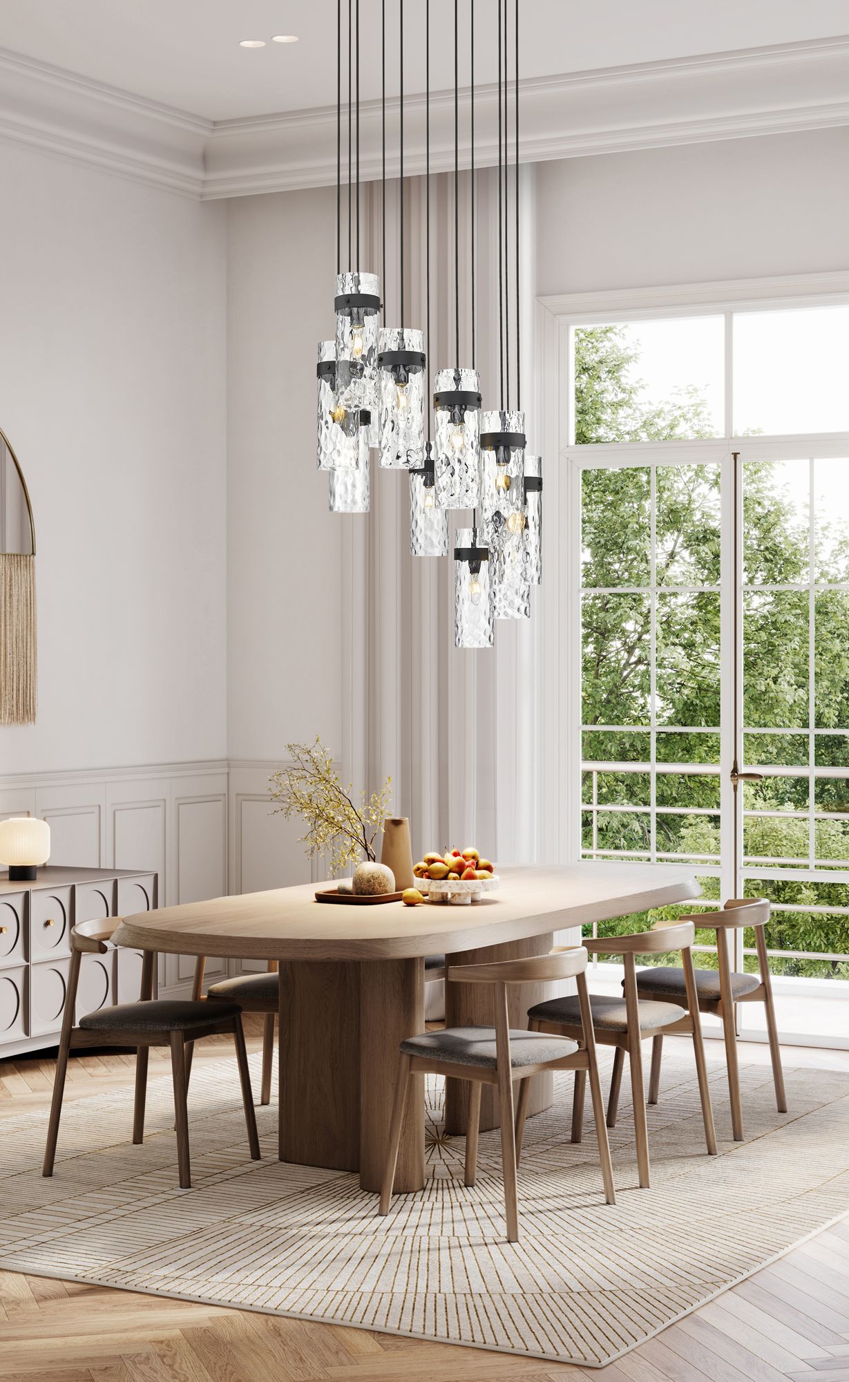 Image 5 Fontaine by Z-Lite Matte Black 26.25 inch 11 Light Chandelier more views