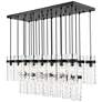 Fontaine by Z-Lite Matte Black 54.5 inch 23 Light Linear Chandelier